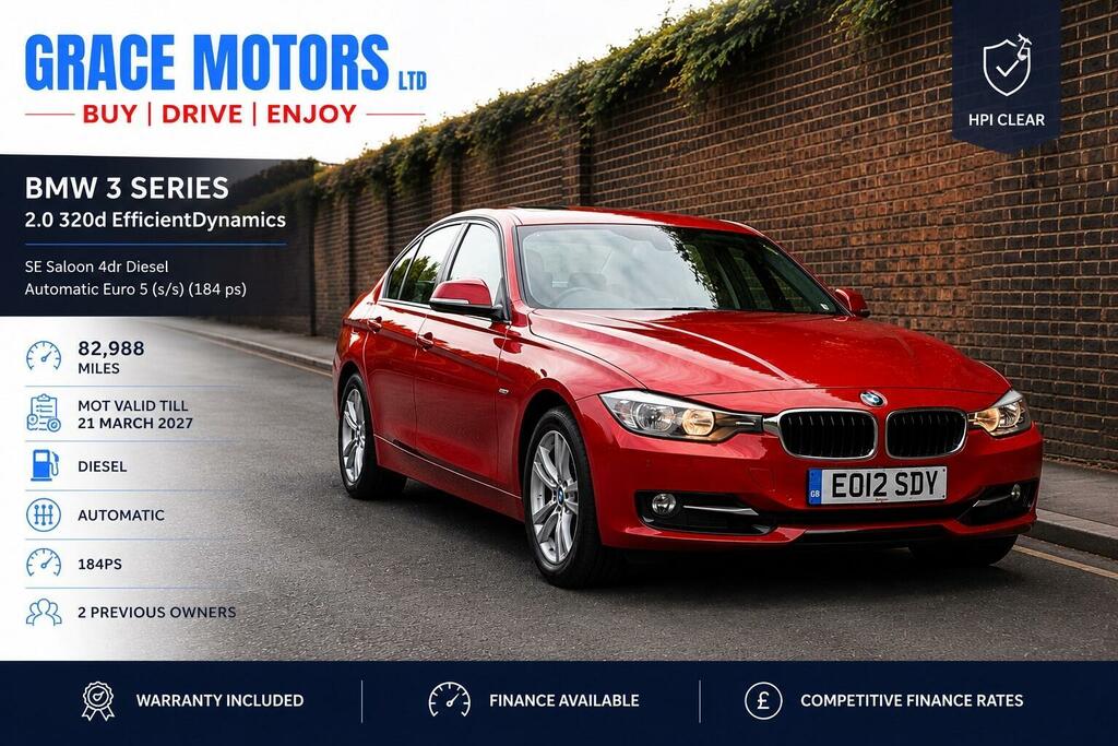 BMW 3 Series 2.0 320D Sport Euro 5 Ss Red