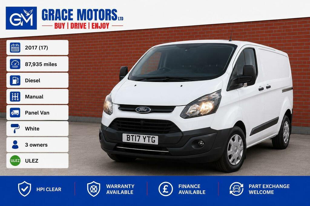 Ford Transit Custom Panel Van 2.0 Tdci 310 L1 H1 201717 White