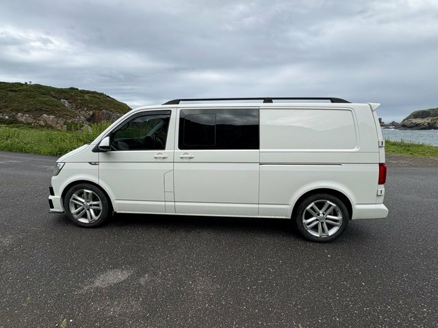 Volkswagen Transporter 2.0 Bitdi T32 Bluemotion Tech Highline Kombi Doubl White #6