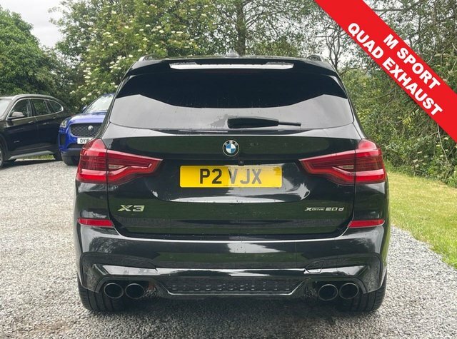 BMW X3 20D M Sport Suv P2VJX Black #4