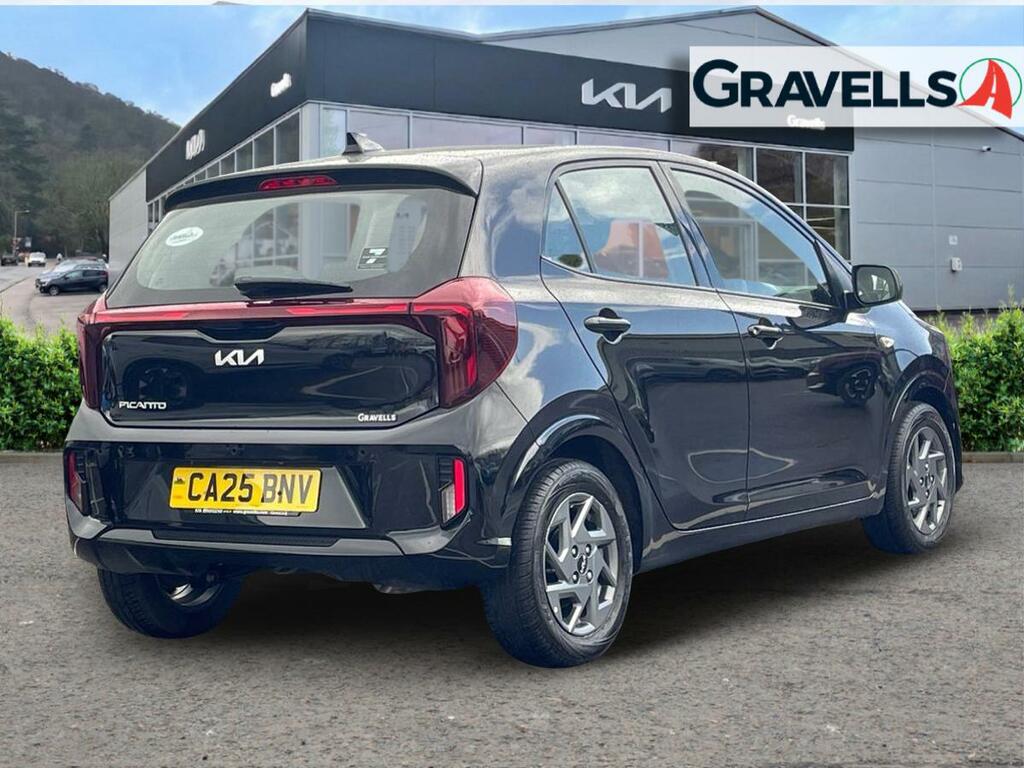 Kia Picanto 1.0 2 Hatchback Amt Euro 6 Ss 62 Bh CA25BNV Black #3