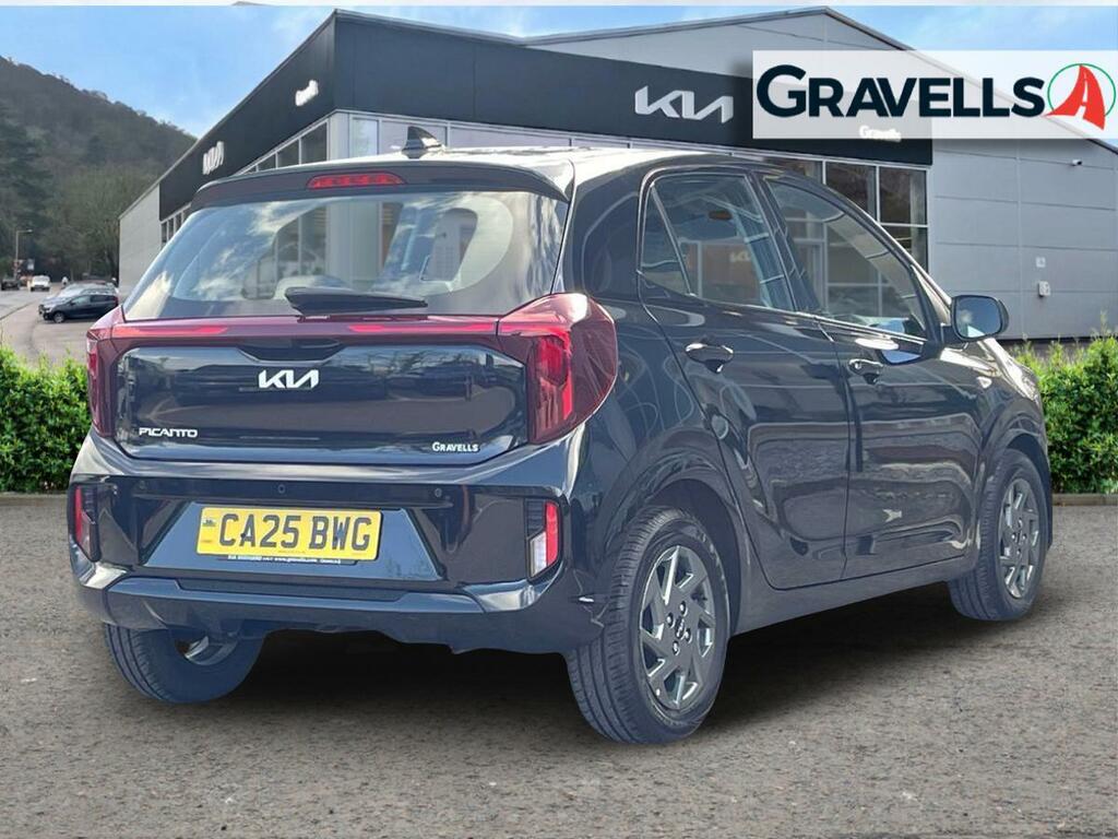 Kia Picanto 1.0 2 Hatchback Amt Euro 6 Ss 62 Bh CA25BWG Black #3