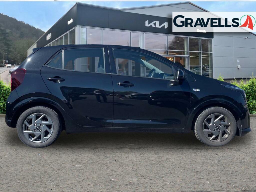 Kia Picanto 1.0 2 Hatchback Amt Euro 6 Ss 62 Bh CU25OXF Black #2