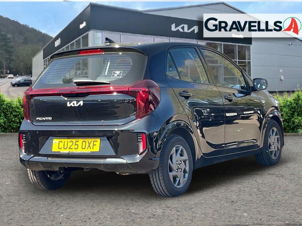 Kia Picanto 1.0 2 Hatchback Amt Euro 6 Ss 62 Bh CU25OXF Black #3