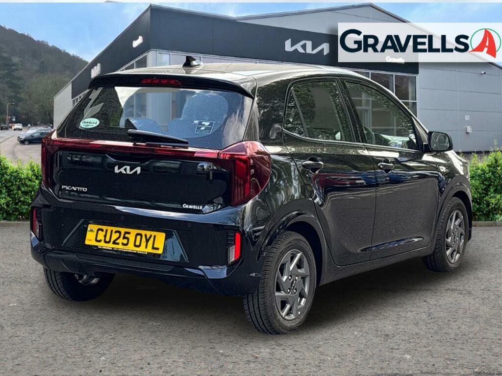 Kia Picanto 1.0 2 Hatchback Amt Euro 6 Ss 62 Bh CU25OYL Black #3