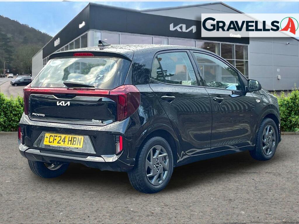 Kia Picanto 1.0 2 Hatchback Amt Euro 6 Ss 62 Bh CF24HBN Black #3