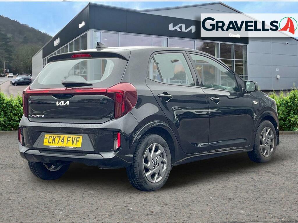 Kia Picanto 1.0 2 Hatchback Amt Euro 6 Ss 62 Bh CK74FVF Black #3