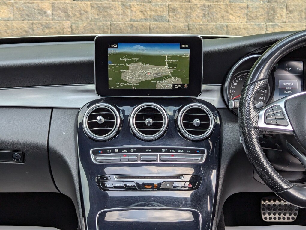 Mercedes-Benz C Class C220d Amg Line 9G-tronic Silver #37