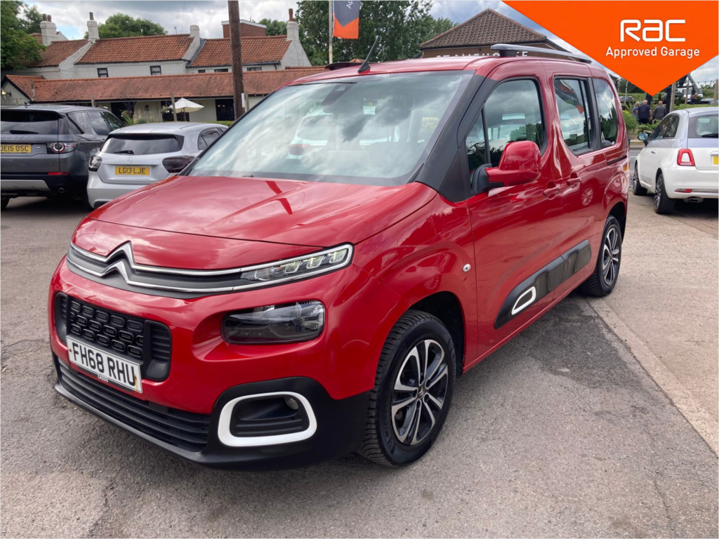 Citroen Berlingo 1.5 Bluehdi Flair M Mpv Euro 6 FH68RHU Red