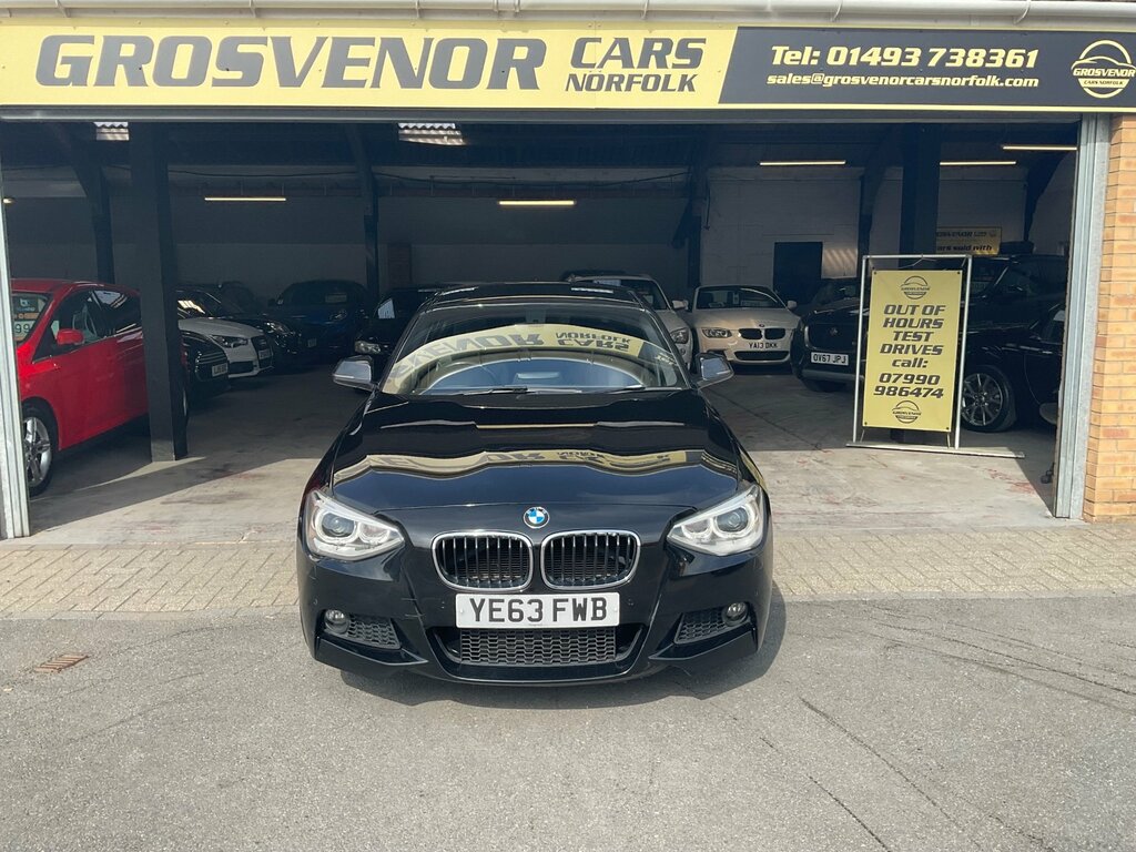 BMW 1 Series 2.0 125D M Sport Hatchback Euro YE63FWB Black #5