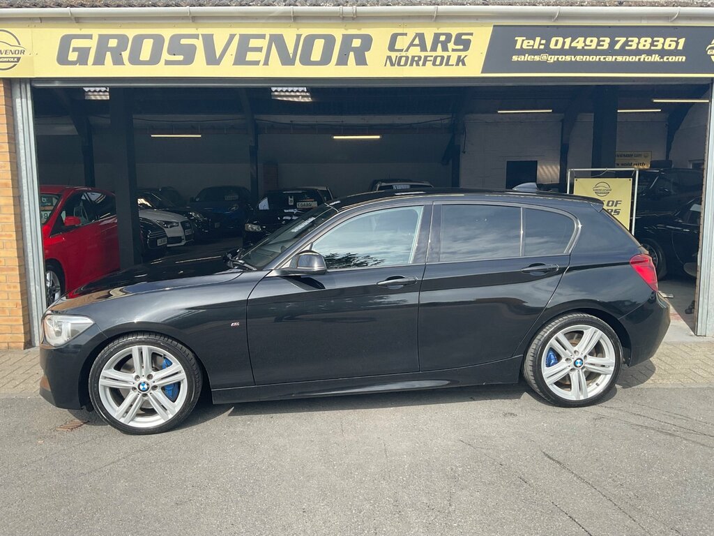 BMW 1 Series 2.0 125D M Sport Hatchback Euro YE63FWB Black #4