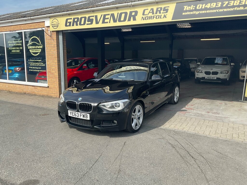 BMW 1 Series 2.0 125D M Sport Hatchback Euro YE63FWB Black #6