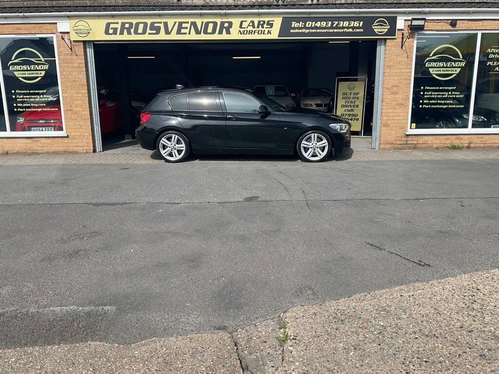 BMW 1 Series 2.0 125D M Sport Hatchback Euro YE63FWB Black #2