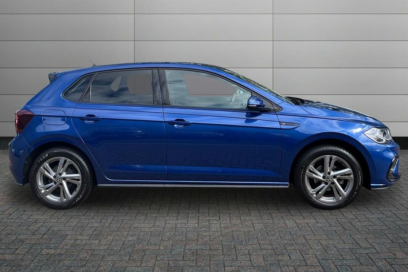 Volkswagen Polo 1.0 Tsi R-line Hatchback 95 Ps MD73LZJ Blue #3