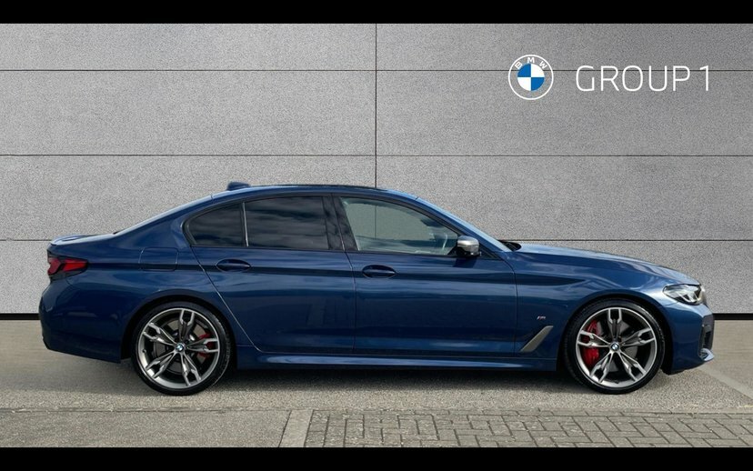 BMW 5 Series M550i Xdrive Saloon Blue #3