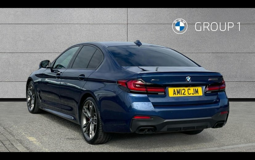 BMW 5 Series M550i Xdrive Saloon Blue #2