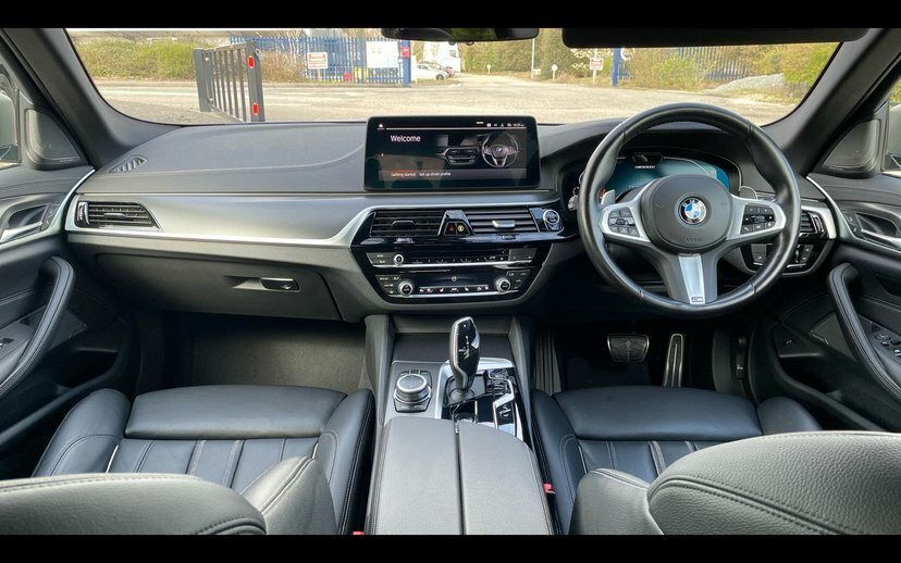 BMW 5 Series M550i Xdrive Saloon Blue #4