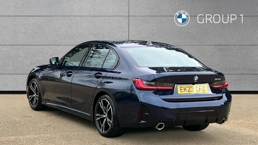 BMW 3 Series 320I M Sport Saloon EK23CFO Blue #3