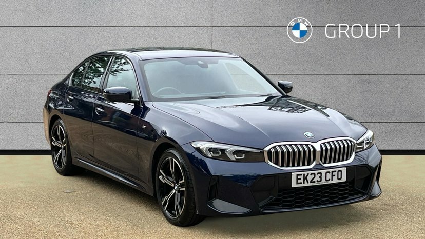 BMW 3 Series 320I M Sport Saloon EK23CFO Blue #2