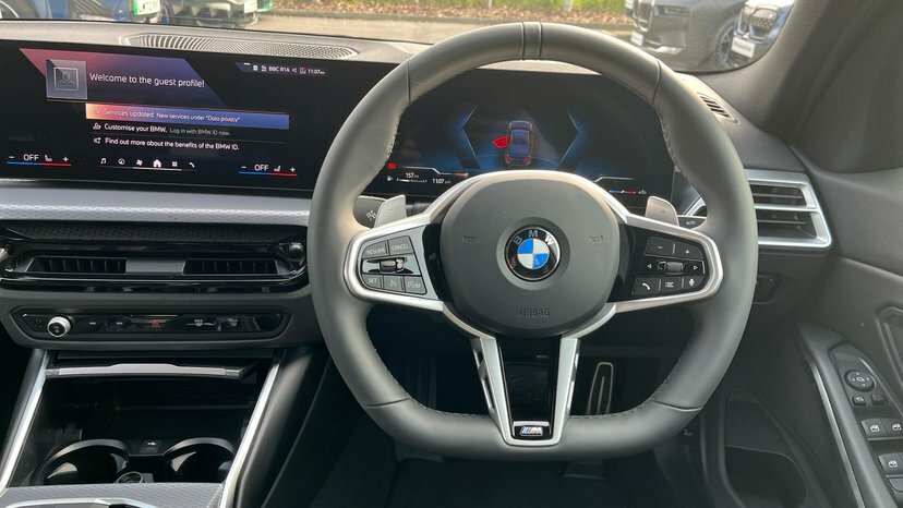 BMW 3 Series 320I M Sport Saloon LR26XFU Black #5