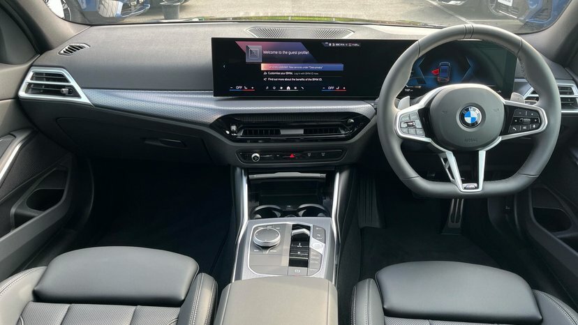 BMW 3 Series 320I M Sport Saloon LR26XFU Black #4