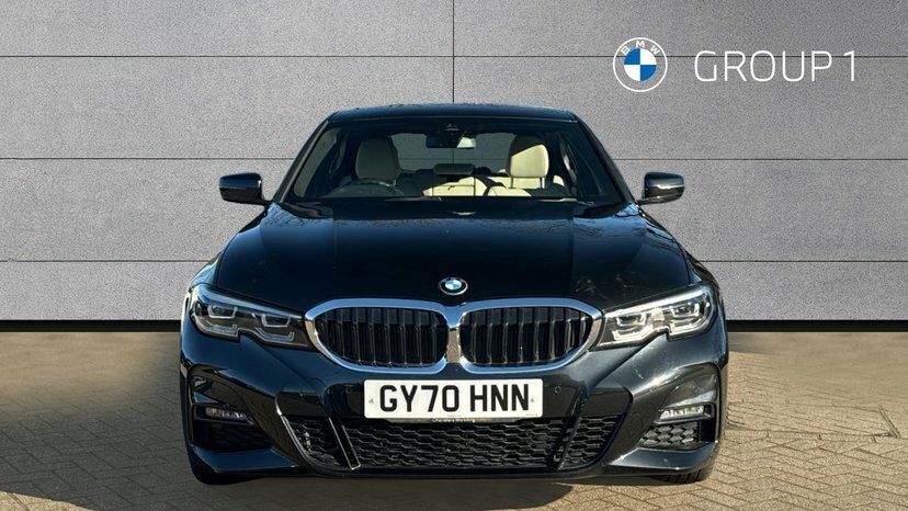 BMW 3 Series 330E M Sport Saloon Black #4