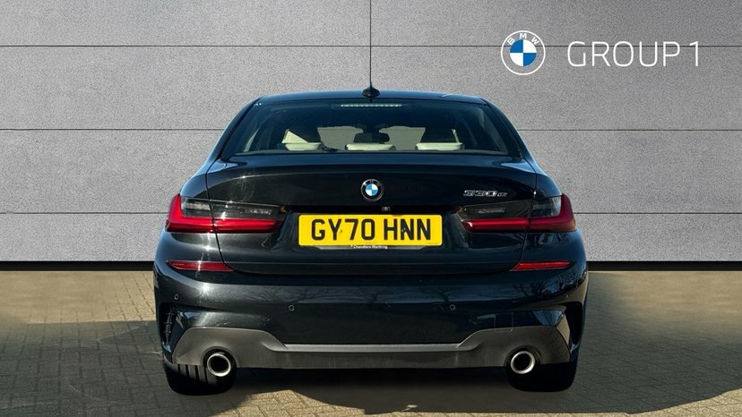 BMW 3 Series 330E M Sport Saloon Black #5