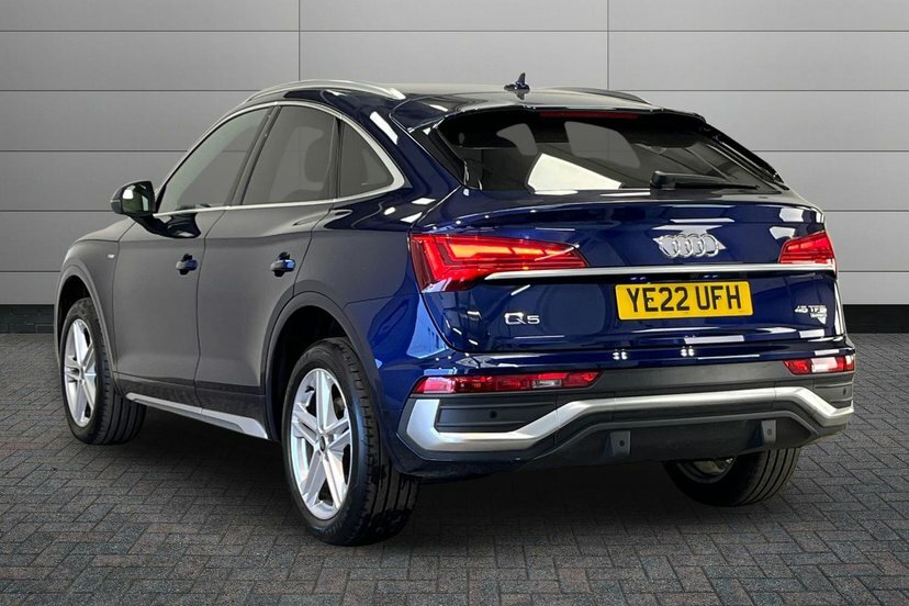 Audi Q5 2.0 Tfsi 45 S Line Sportback S Tronic Q YE22UFH Blue #3
