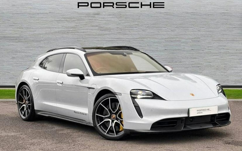 Porsche Taycan Performance Plus 93.4Kwh Turbo S Sport Turismo HX72YYH Grey