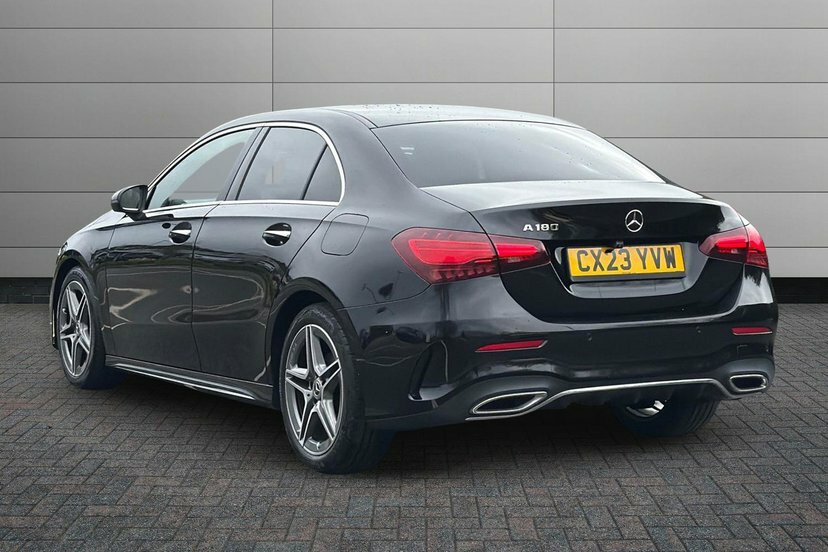 Mercedes-Benz A Class 1.3 A180h Mhev Amg Line Executive Saloon Pet CX23YVW Black #2