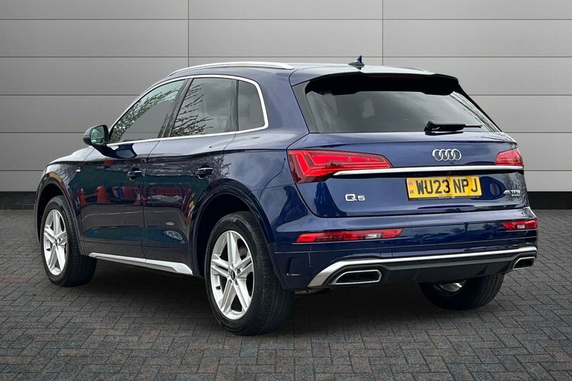 Audi Q5 2.0 Tfsi 45 S Line Suv S Tronic Quattro WU23NPJ Blue #3