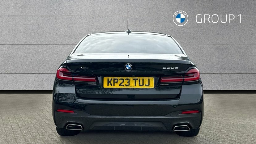 BMW 5 Series 530D Xdrive M Sport Saloon KP23TUJ Black #5
