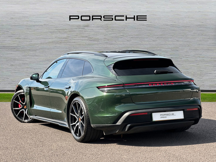 Porsche Taycan Performance Plus 105Kwh Black Edition 4S Sport Tur HY26YGC Green #2