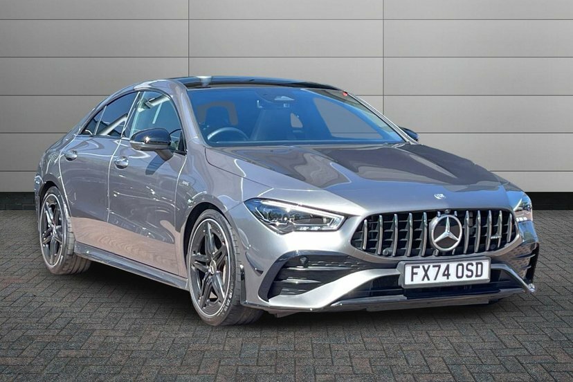 Mercedes-Benz CLA Class Cla35h Amg Premium Plus Coupe 4Matic Grey