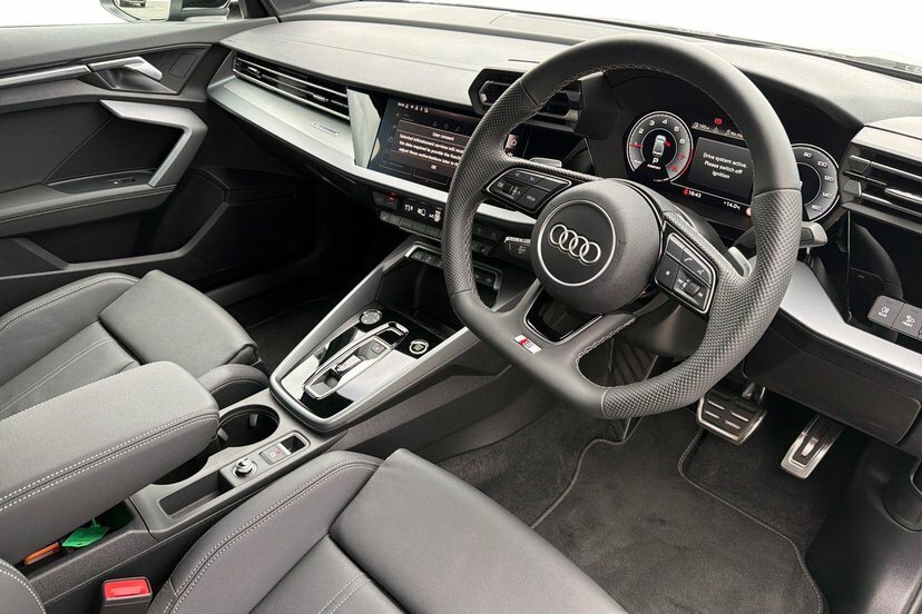 Audi A3 1.5 Tfsi 35 S Line Saloon S Tronic 150 EN75CJZ Black #6