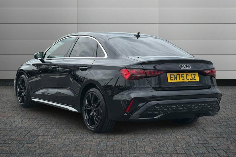 Audi A3 1.5 Tfsi 35 S Line Saloon S Tronic 150 EN75CJZ Black #3
