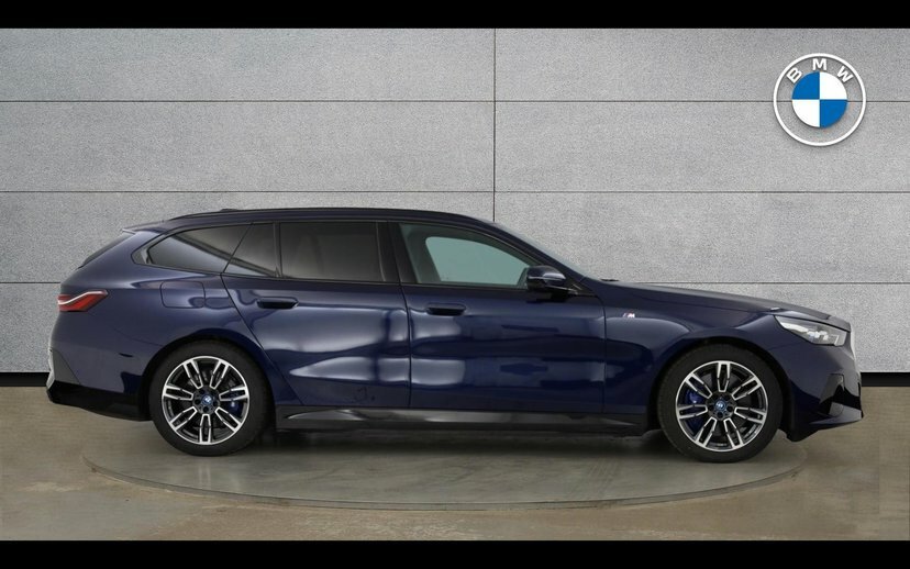BMW i5 I5 Edrive40 M Sport Touring YJ75OUM Blue #3