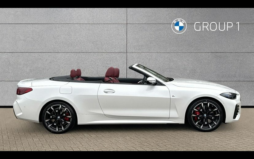 BMW 4 Series 420I M Sport Convertible GY26UUW White #3