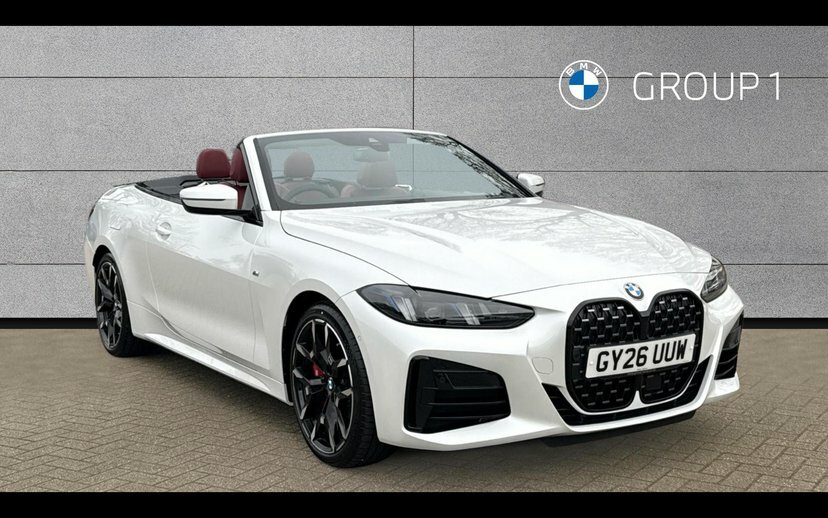 BMW 4 Series 420I M Sport Convertible White