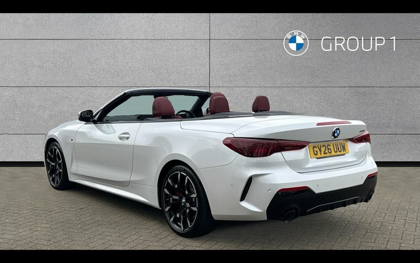 BMW 4 Series 420I M Sport Convertible GY26UUW White #2