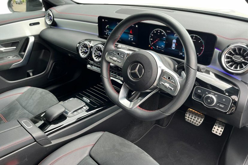 Mercedes-Benz CLA Class Cla220d Amg Line Premium Coupe Silver #5