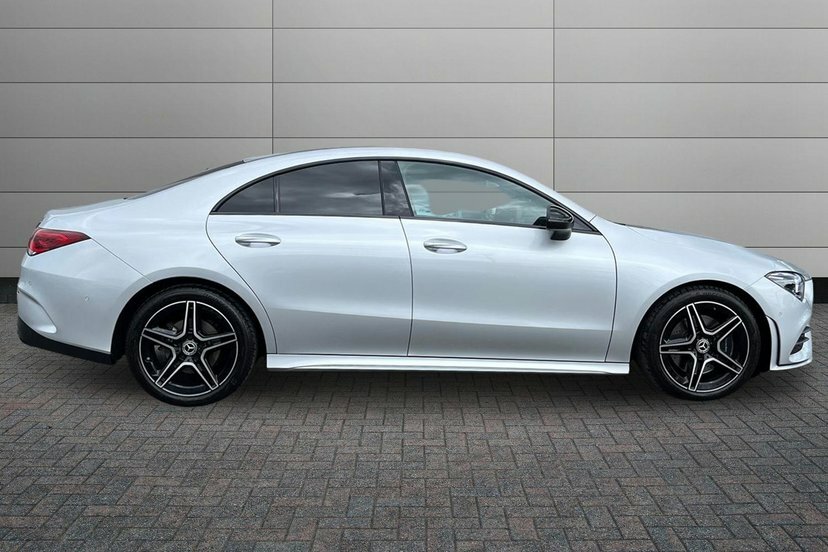 Mercedes-Benz CLA Class Cla220d Amg Line Premium Coupe Silver #3