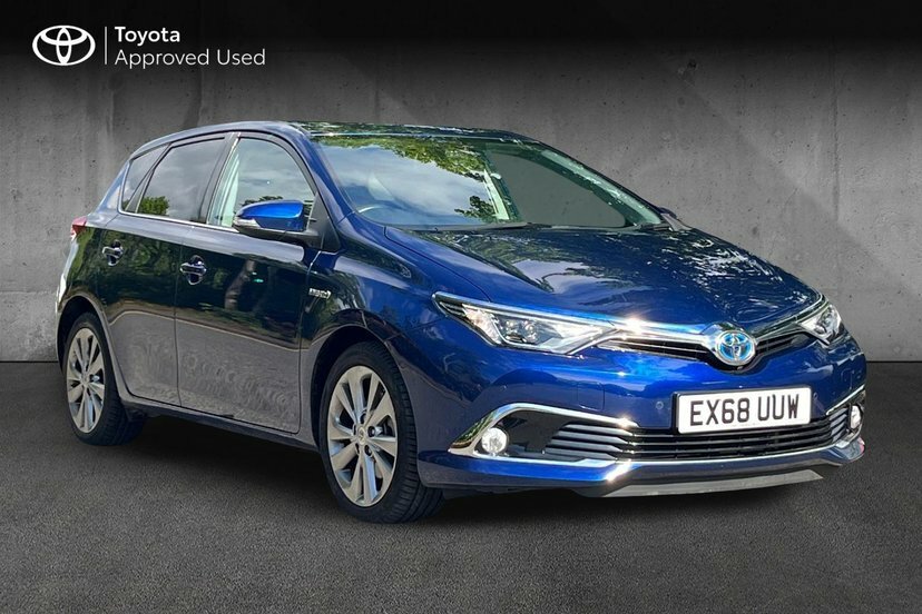 Toyota Auris 1.8 Vvt-h Excel Hatchback Hybrid Cvt 1 EX68UUW Blue