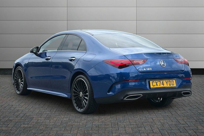 Mercedes-Benz CLA Class Cla180 Amg Line Premium Plus Coupe Blue #2
