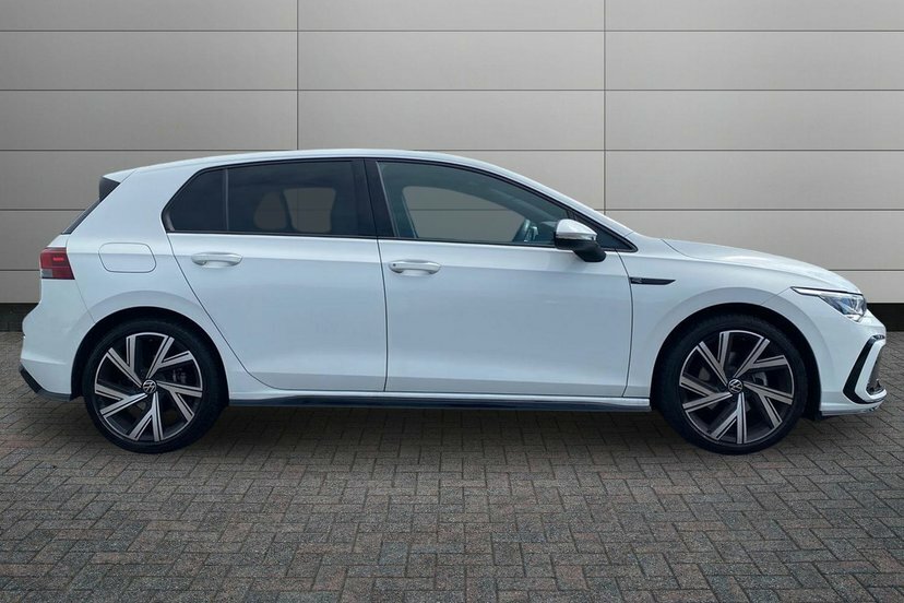 Volkswagen Golf 1.5 Etsi Mhev R-line Hatchback Hybrid D White #4