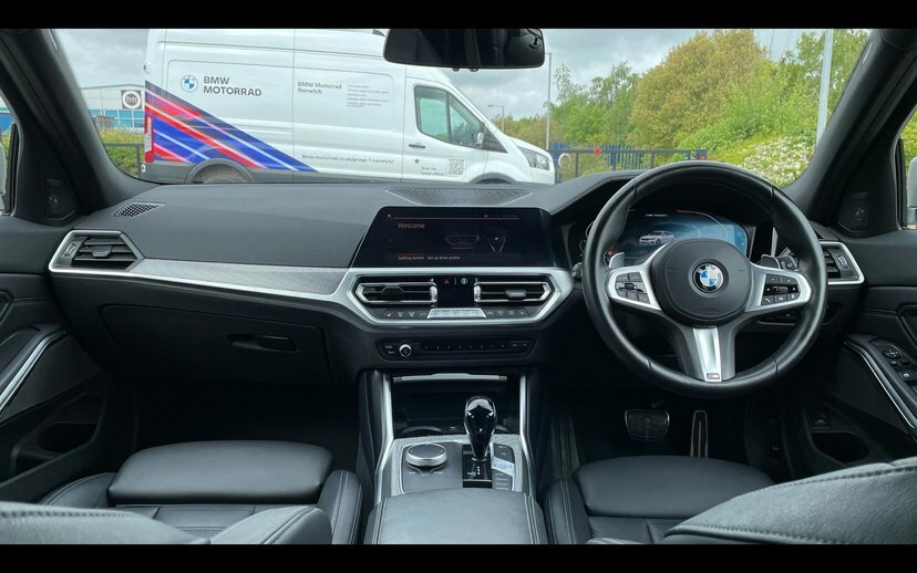BMW 3 Series M340i Xdrive Touring White #4