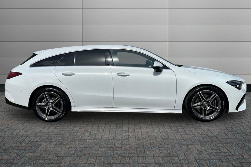 Mercedes-Benz CLA Class Cla200h Mhev Amg Line Executive Shooting Brake White #3
