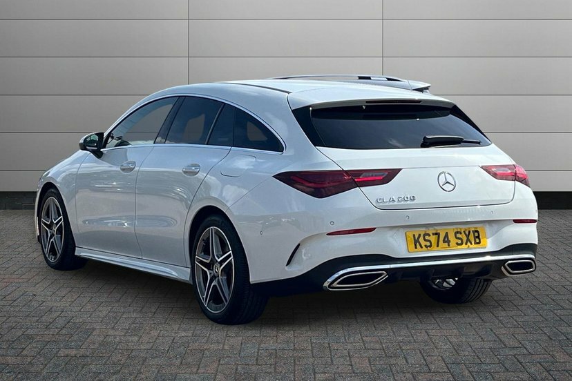 Mercedes-Benz CLA Class Cla200h Mhev Amg Line Executive Shooting Brake White #2