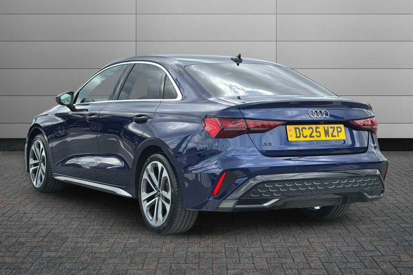 Audi A3 1.5 Tfsi 35 S Line Saloon S Tronic 150 DC25WZP Blue #3