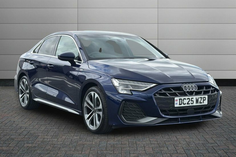 Audi A3 1.5 Tfsi 35 S Line Saloon S Tronic 150 Blue